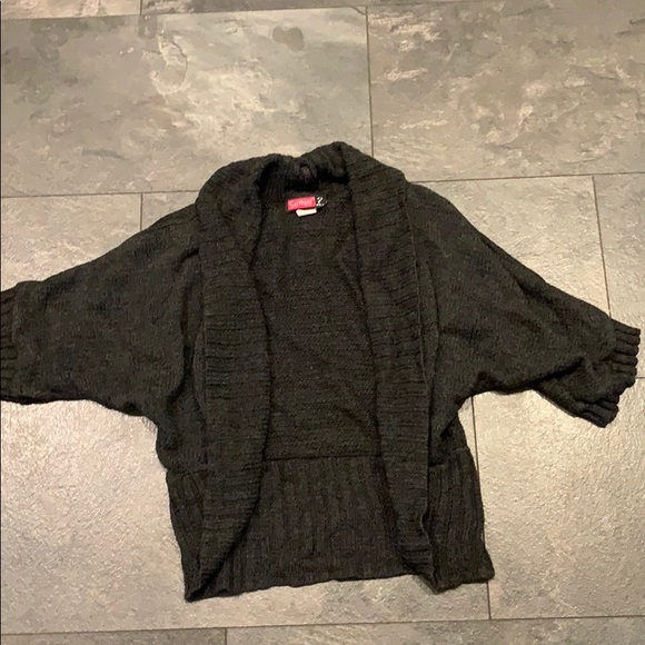 Say What? Sweaters - Grey cardigan